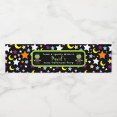 Cute Monster Boy Halloween Costume Party Waterfles Etiket (Enkel label)