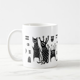 Cute Monster Coffee Mok – Kawaii Grappige Keramisc