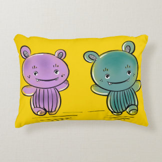 Cute Monster Friends  Decorative Cushion Accent Kussen