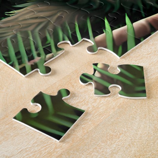Cute Monster in het Oerwoud Legpuzzel (Zijkant)