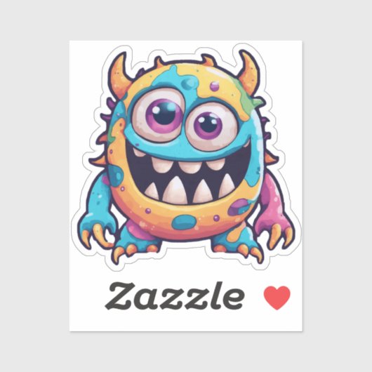 Cute monster sticker (Vel)