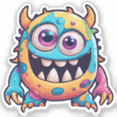 Cute monster sticker (Voorkant)