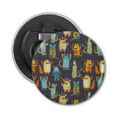 Cute Monsters Button Flesopener (Voorkant)