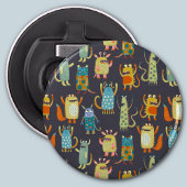 Cute Monsters Button Flesopener