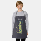 Cute Monsters gepersonaliseerd Schort (Gedragen)