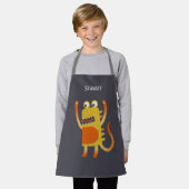 Cute Monsters gepersonaliseerd Schort (Gedragen)