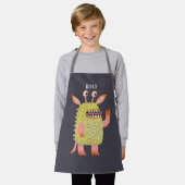 Cute Monsters gepersonaliseerd Schort (Gedragen)