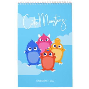 Cute Monsters Kinderkalender Kalender