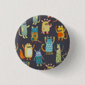 Cute Monsters Ronde Button 3,2 Cm (Voorkant)