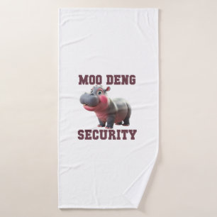 Cute MOO DENG SÉCURITÉ Papa Bébé Hippo Papa Parent