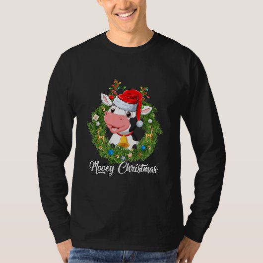 Cute Mooey kerstvaarzen Koeien Lover Matching T-shirt (Voorkant)