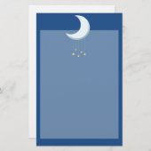 Cute moon Briefpapier (Voorkant / Achterkant)