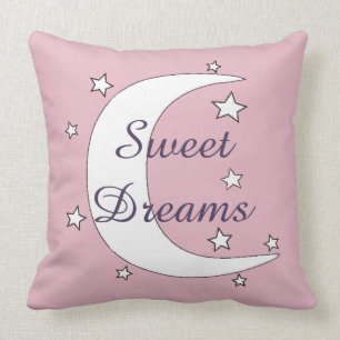 Cute Moon en Stars Sweet Dreams Kussen