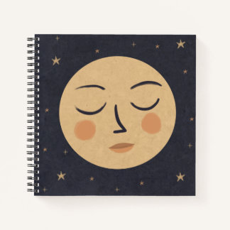 Cute moon notitieboek