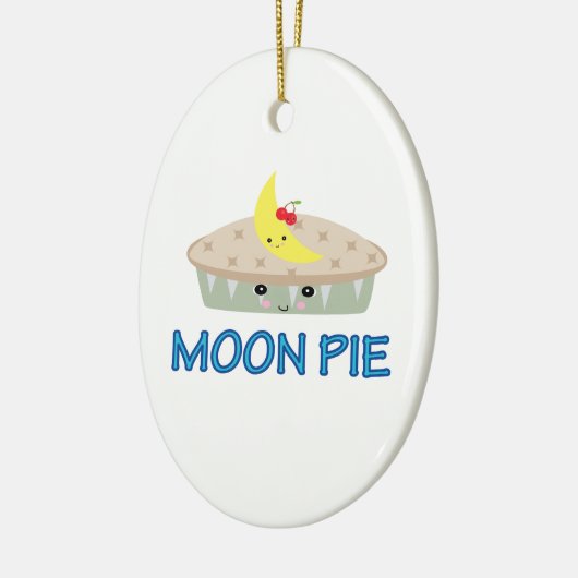 CUTE MOON PIE KERAMISCH ORNAMENT (Links)