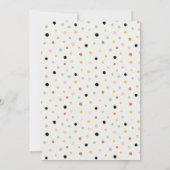 Cute Moon Stars Elephant Bunny Baby Faire-part (Dos)