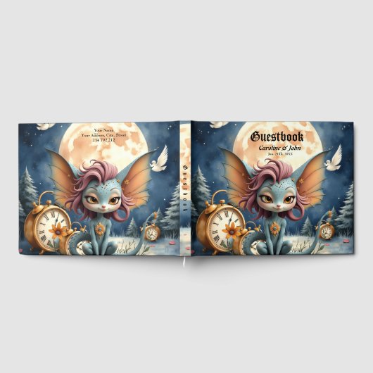 Cute Moonlit Fantasy Creature Gastenboek (Volledig)