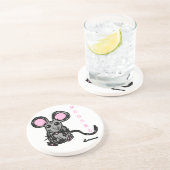 Cute Mooska Mouse Onderzetter (Zijkant)