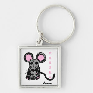 Cute Mooska Mouse Sleutelhanger