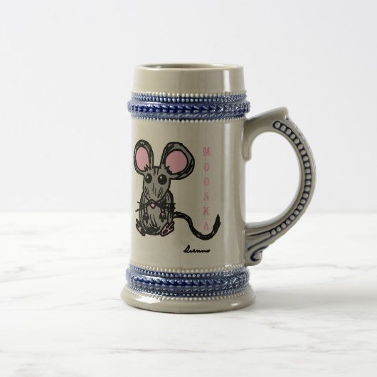 Cute Mooska Mouse Stein Bierpul (Rechts)