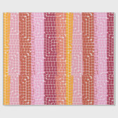 Cute Mosaic Wrapping paper Cadeaupapier (Vlak)
