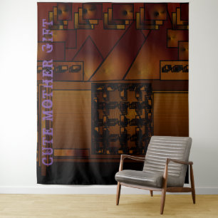 CUTE MOTHER GIFT_IMG_BLACK_BROWN _RMDESIGNFLO55_ WANDKLEED
