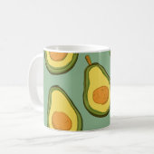 Cute Motif Avocado Mug (Devant gauche)