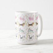 Cute Motif de chat #4 Mug de café (Devant droit)