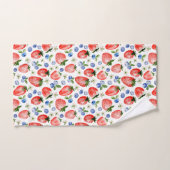 Cute Motif de fraise et bleuets (Serviette à main)