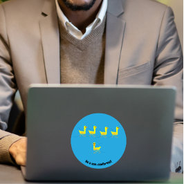 Cute Motivational Ducks Sticker