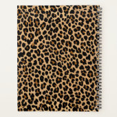 Cute Motivational Monogram Year Leopard Pattern Planner (Achterkant)