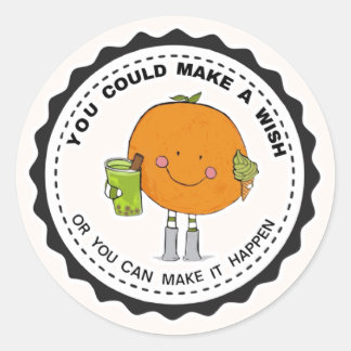 Cute motiverende voedsel citat stickers