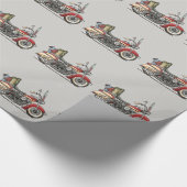 Cute Motorcycle Cadeaupapier (Hoek)