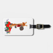 Cute Motorized Cartoon Horse Bagagelabel (Voorkant horizontaal)