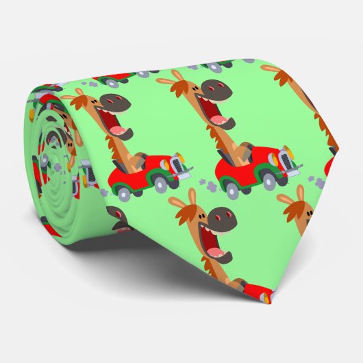 Cute Motorized Cartoon Horse Stropdas (Opgerold)