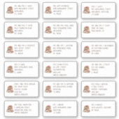 Cute Mouse 18 Thanksgiving van het adres van de in Sticker (Voorkant)