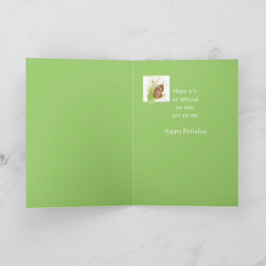 Cute Mouse, Birthday Friend Kaart (Binnen)