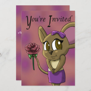Cute Mouse Birthday Party Kaart
