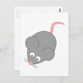 Cute Mouse Briefkaart (Voorkant / Achterkant)