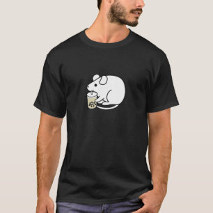 Cute Mouse Chinese Horoscope Drink Boba Bubble T-shirt