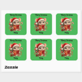 cute mouse Christmas holiday Sticker (Feuille)