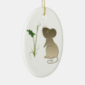 Cute Mouse en Calla lily Ornament (Rechts)