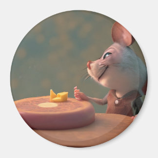 Cute mouse-kaas magneet