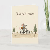 Cute Mouse Kids Kind Encouragement Greeting Card Kaart (Voorkant)
