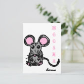Cute Mouse Mooska Briefkaart (Staand voorkant)