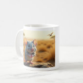 Cute Mouse Mug – Adorable Ceramic Coffee Cup  Koffiemok (Voorkant links)