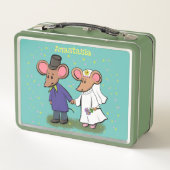 Cute mouse-paar cartoon illustratie (Achterkant)