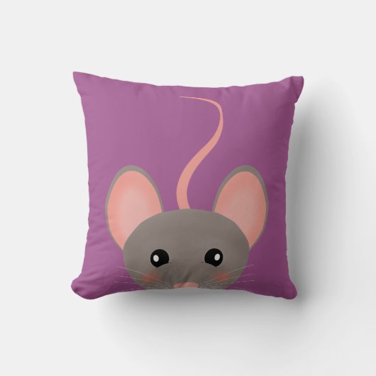 Cute mouse Pillow Kussen (Voorkant)
