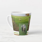 Cute Mouton Collage Latte Mug (Angle gauche)