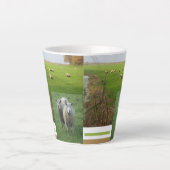 Cute Mouton Collage Latte Mug (Devant)
